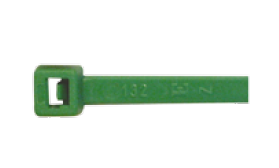 Stahovací pásky - tmavě zelené, 98x2,5 mm, 100 ks