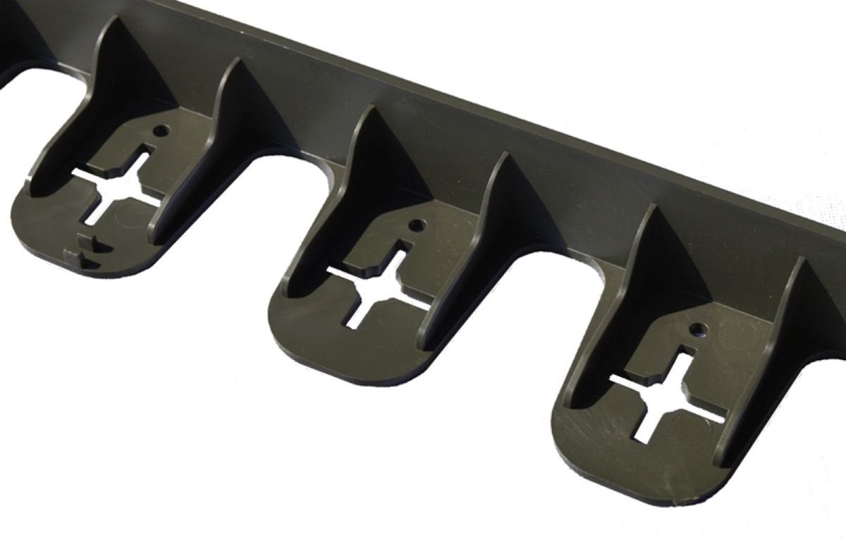 Flexi neviditelný obrubník, výška 45 mm - zelený