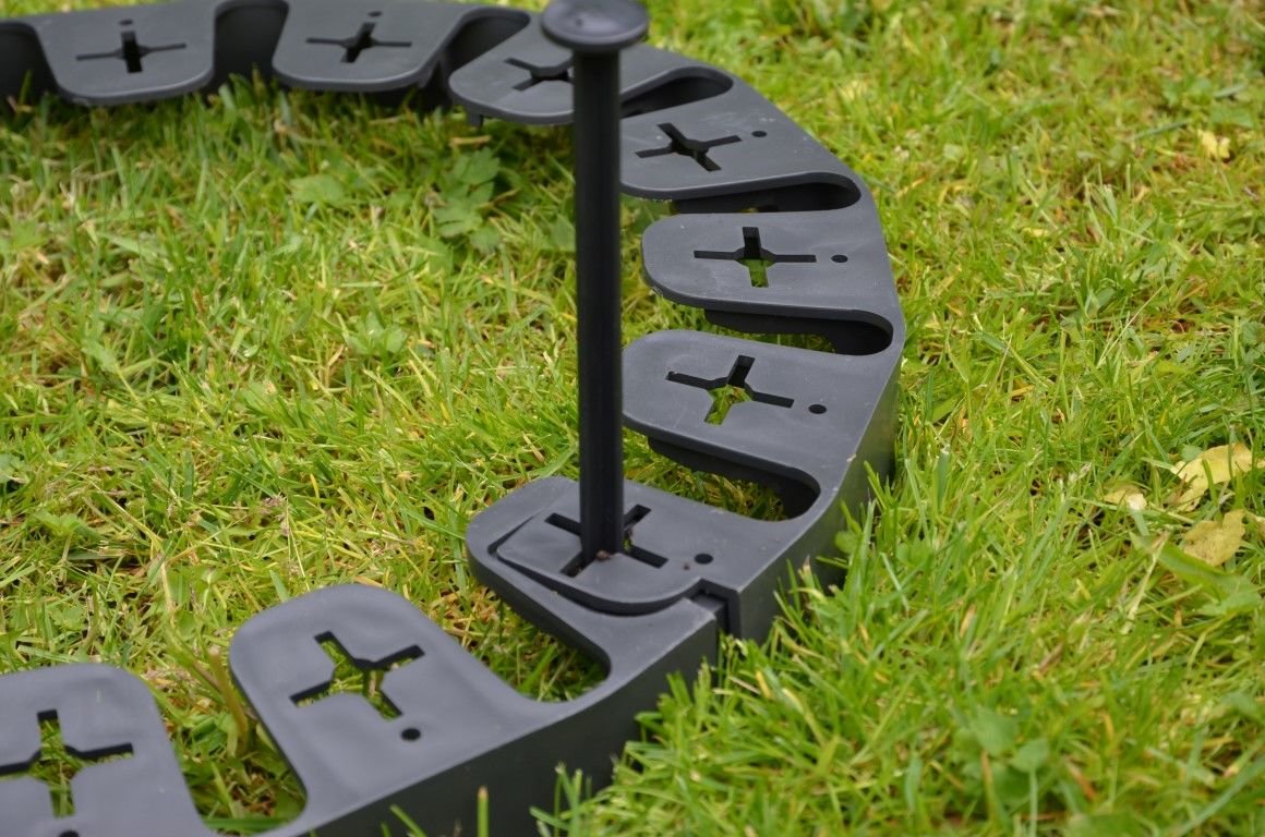 Flexi neviditelný obrubník, výška 45 mm - zelený