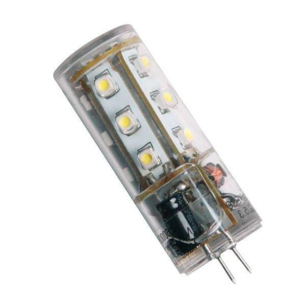 LED SMD žárovka, patice G4, 2 W, studená bílá