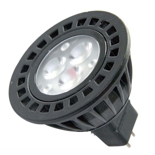 Power LED MR16, 12 V AC, GU 5.3, 2/3 W, studená bílá/teplá bílá