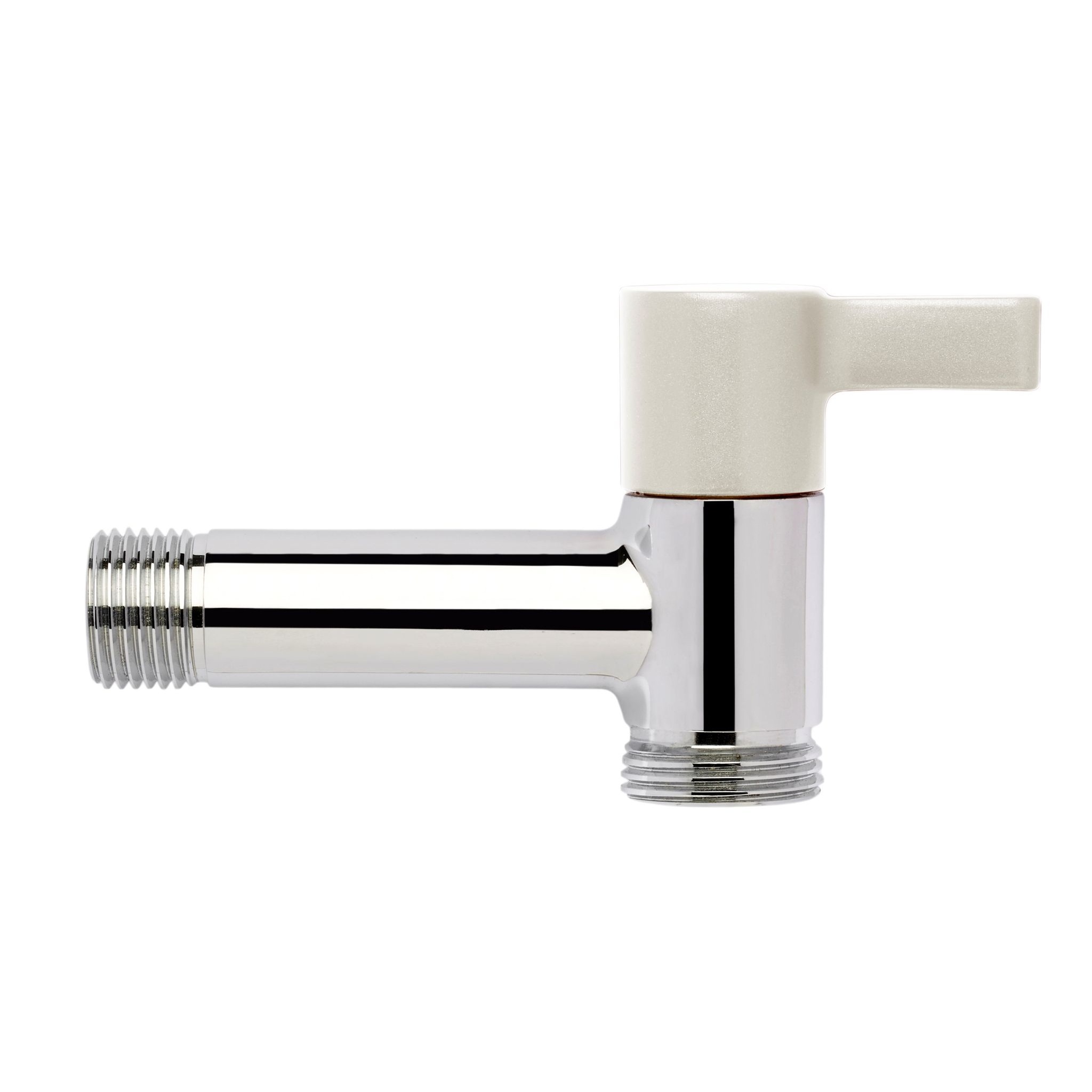 Zahradní ventil 1/2" ECO-TAP single, bílý/chrom