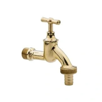 Zahradní ventil sedlový 3/4", leštěná mosaz