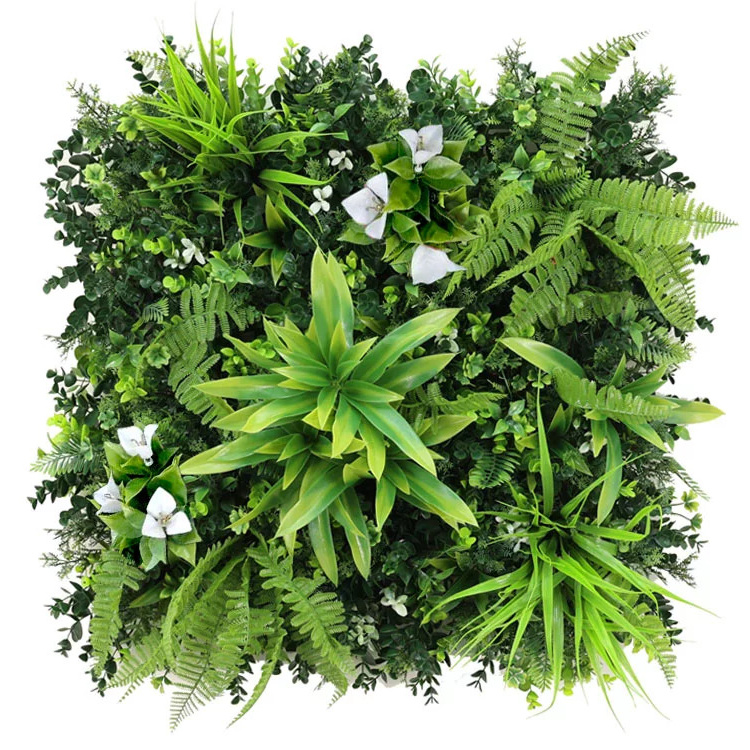 MINI WALL GREEN Dracaena and orchid, dílec 50 x 50 cm