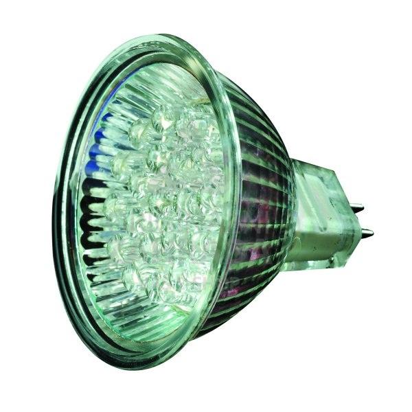 LED žárovka, MR16 12 V AC, 2 W, bílá