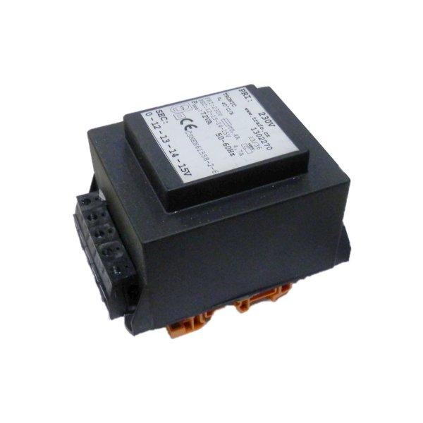 Transformátor 230V/12 - 15 VAC, 72 W, DIN