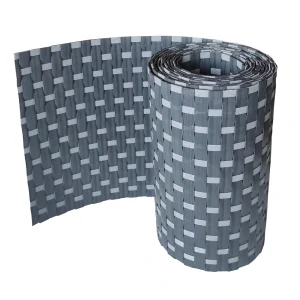 Ratanový stínící pás - tmavě šedá-světle šedá, 19cm x 2,55m