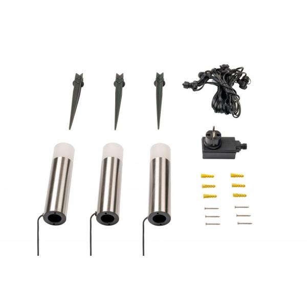 Oak sada, 3x 1 W, LED