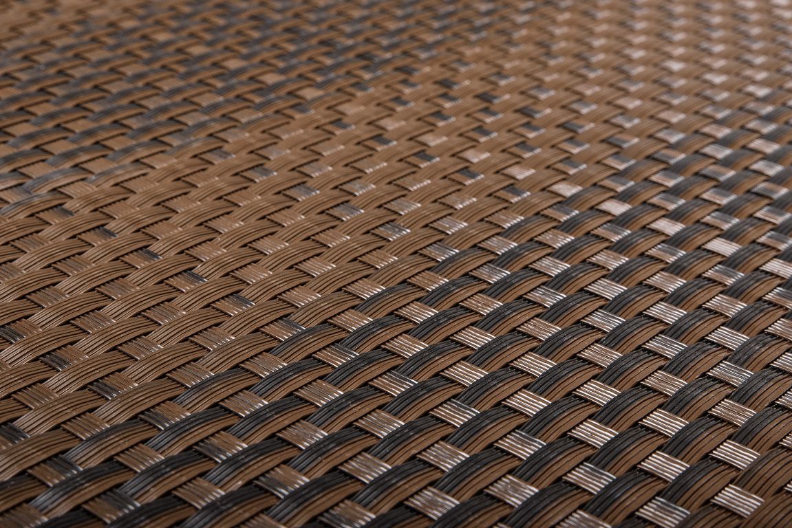 Umělý ratan - černo-hnědá, balení 1x20m