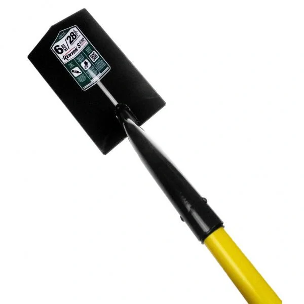 Drážkovací lopata 6" S550 se sklolaminátovou násadou a měkčeným úchytem, 28°