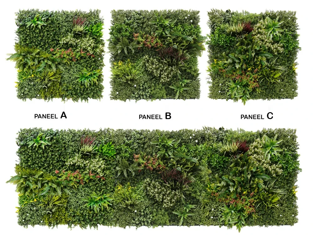 WALL GREEN color mix JUNGLE, dílec 100 x 100 cm