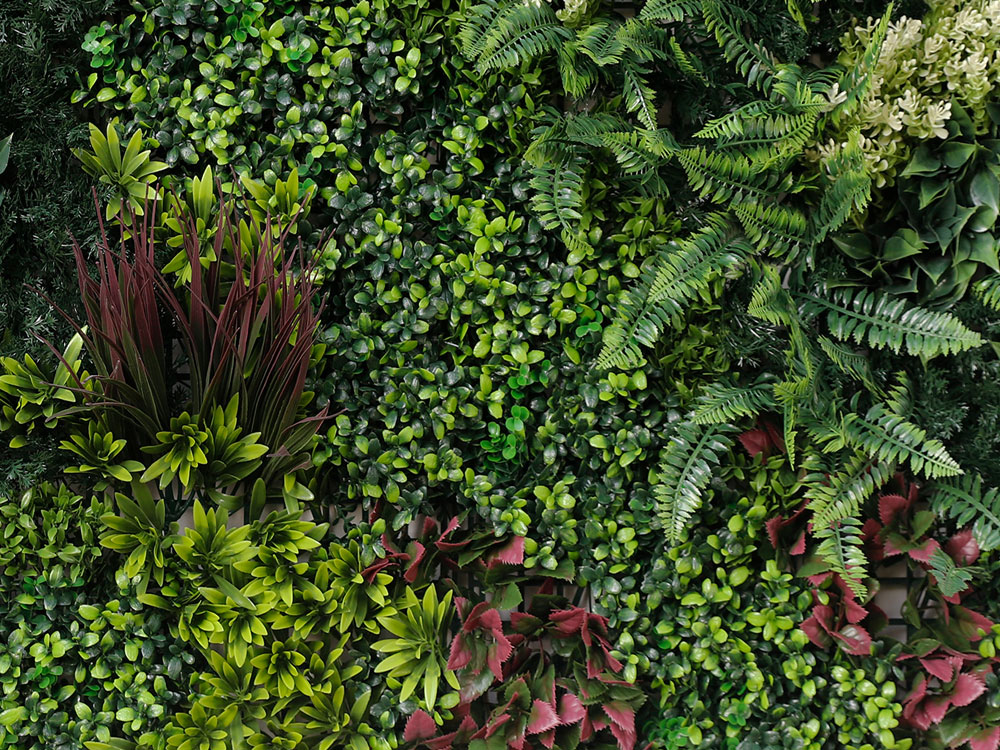 WALL GREEN red magic Jungle, dílec 100 x 100 cm