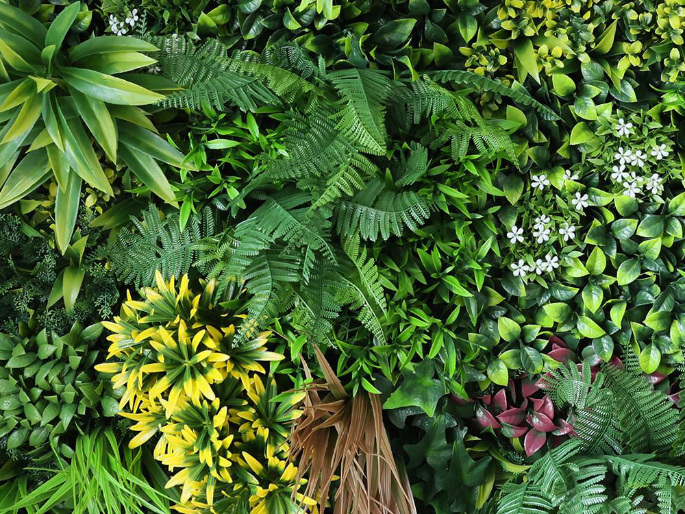 WALL GREEN yellow mix, dílec 100 x 100 cm