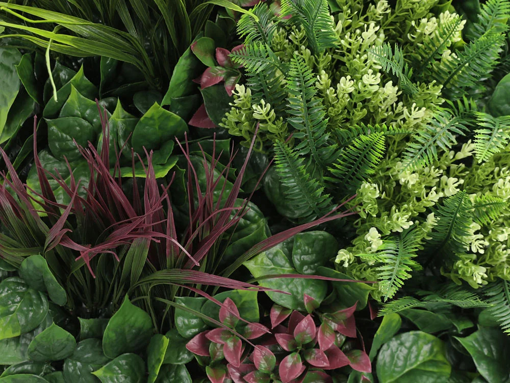 MINI WALL GREEN rich mix of plants, dílec 50 x 50 cm