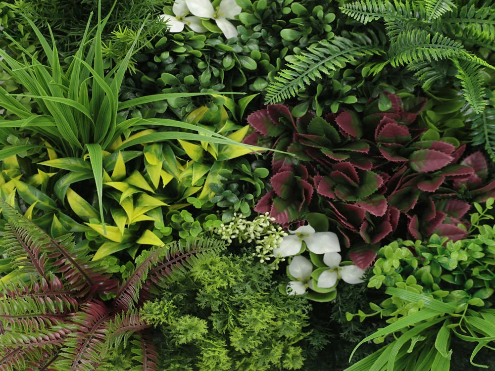 MINI WALL GREEN rich mix of plants 2, dílec 50 x 50 cm