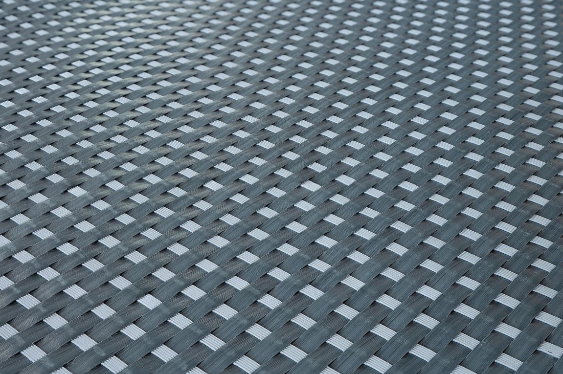 Umělý ratan - tmavě šedá-světle šedá, výška 1m