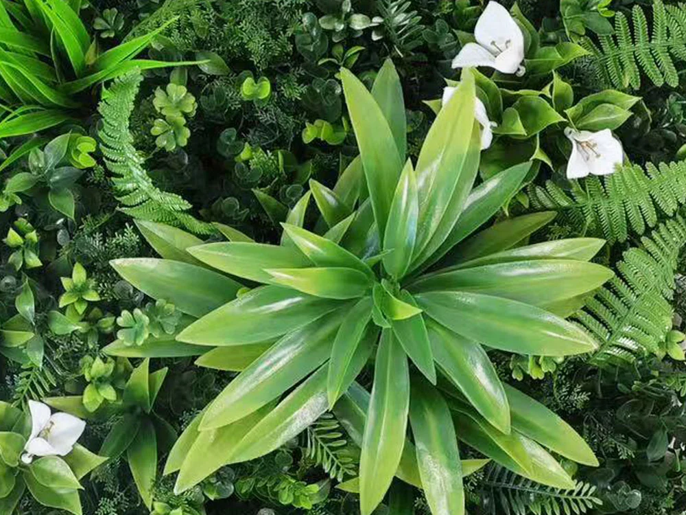 MINI WALL GREEN Dracaena and orchid, dílec 50 x 50 cm