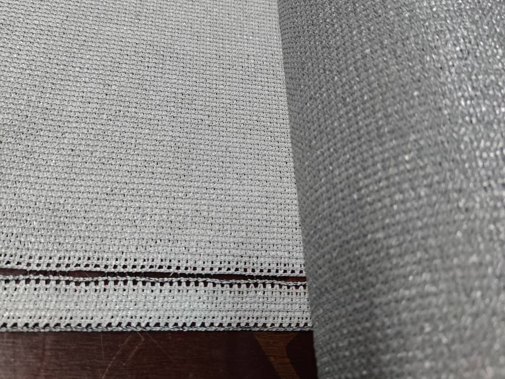 Stínící tkanina 180 g/m2, světle šedá, výška 1,6m - metráž