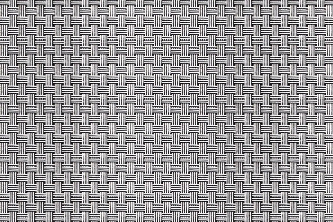 Umělý ratan - černo-bílá, balení 1,0x20m