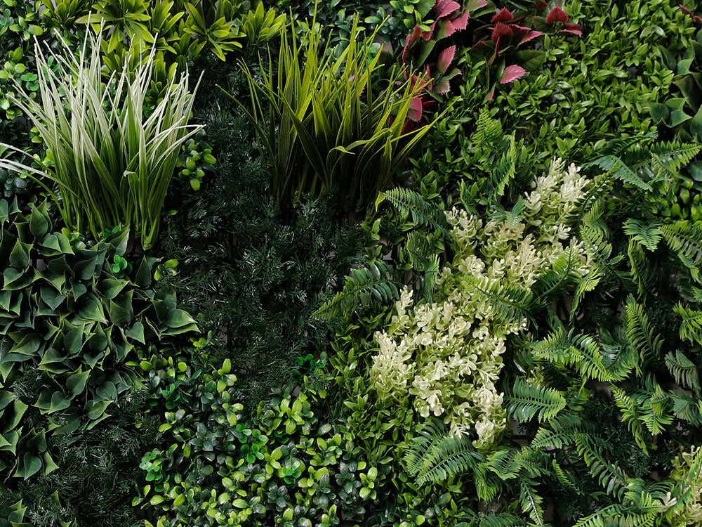 WALL GREEN red magic Jungle, dílec 100 x 100 cm