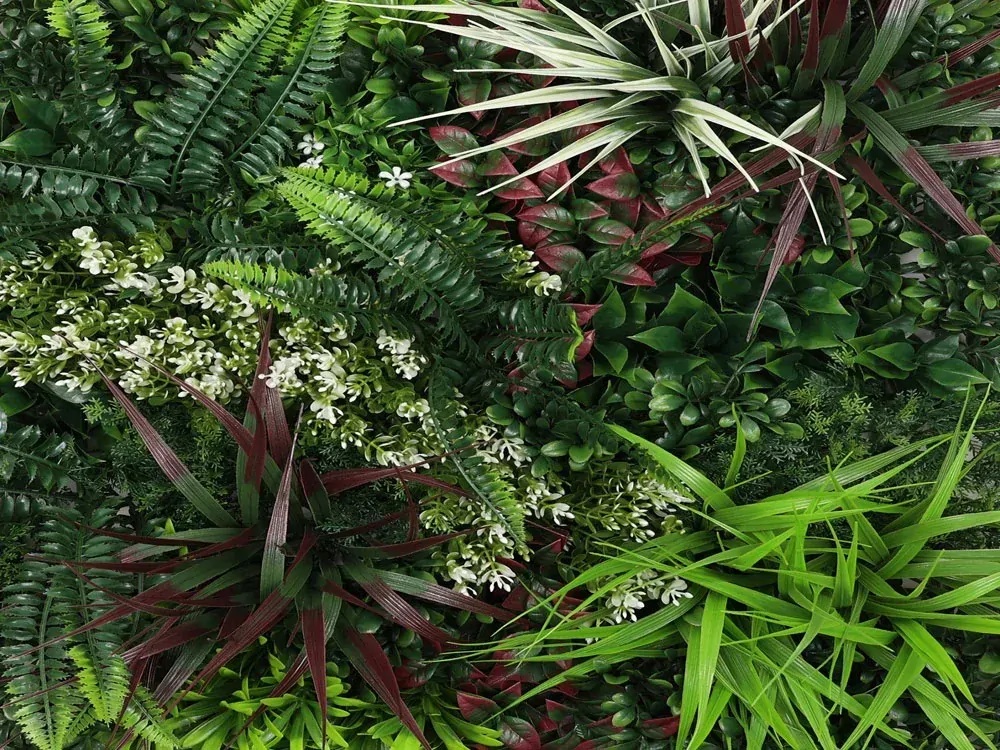 MINI WALL GREEN red jungle, dílec 50 x 50 cm