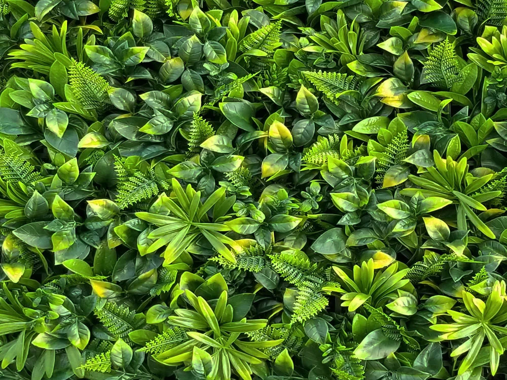 MINI WALL GREEN  yellow Fern 2, dílec 50 x 50 cm