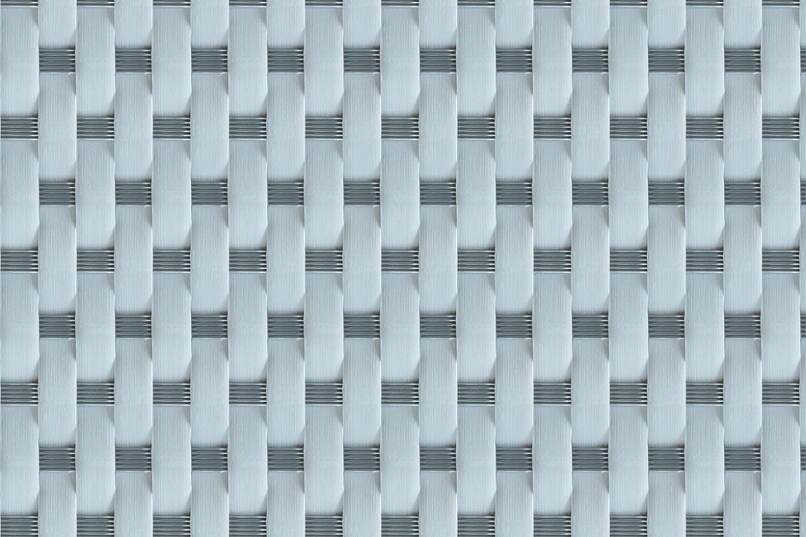 Umělý ratan - světle šedá-tmavě šedá, výška 1m