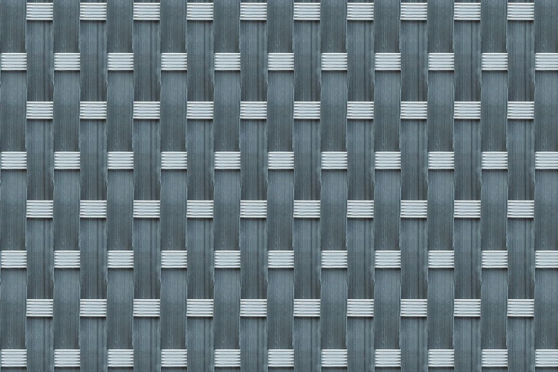 Umělý ratan - tmavě šedá-světle šedá, balení 1x20m