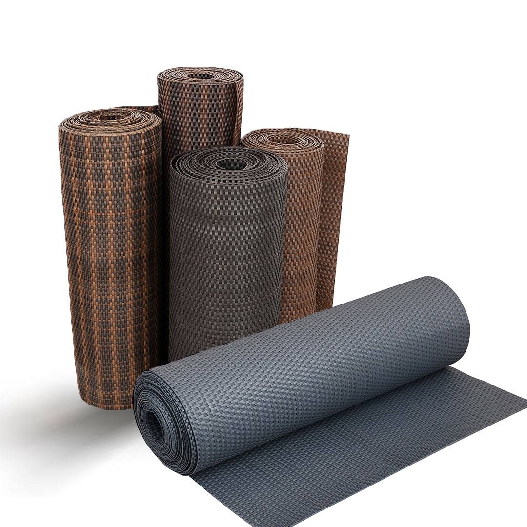 Umělý ratan - světle šedá-tmavě šedá, výška 1m