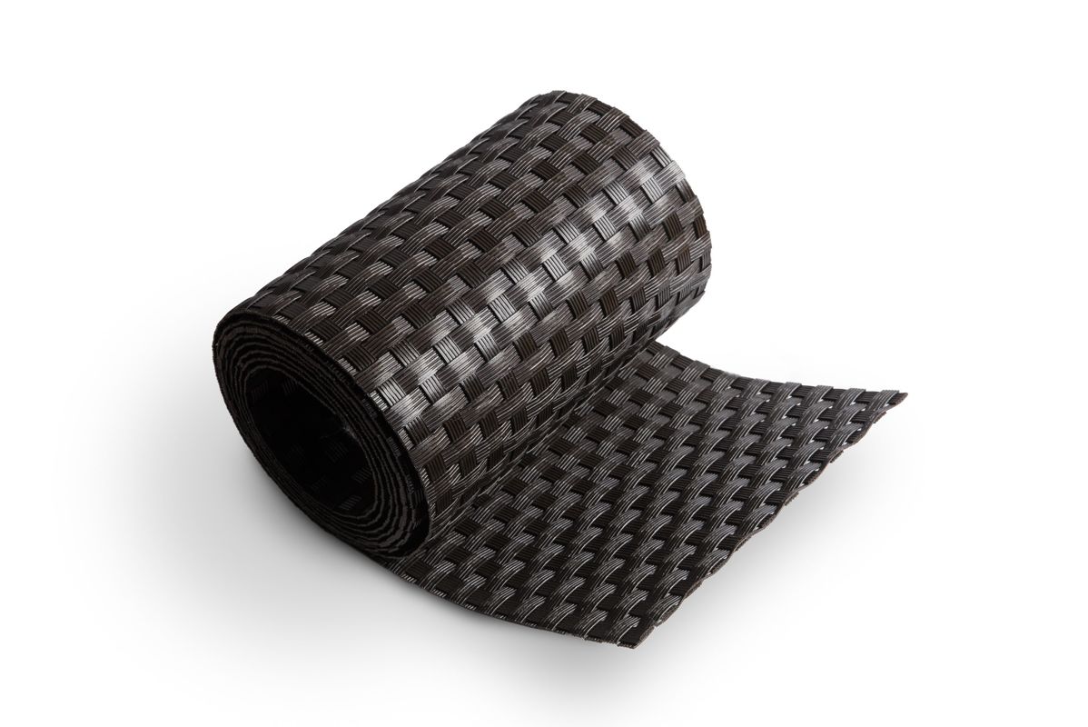 Ratanový stínící pás - tmavě hnědá, 19cm x 2,55m