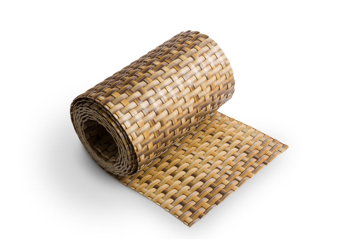 Ratanový stínící pás - sláma, 19cm x 2,55m
