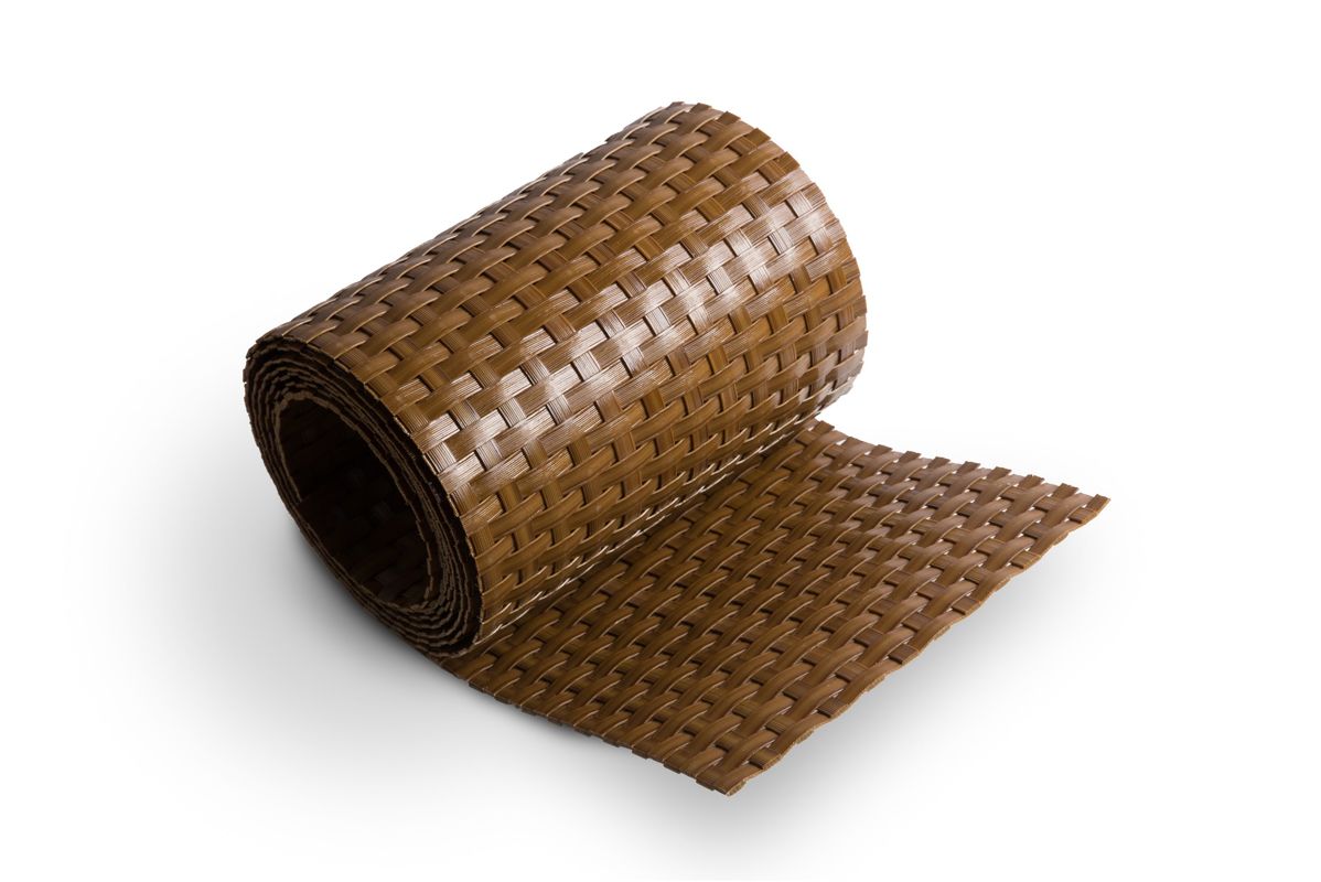 Ratanový stínící pás - medově hnědá, 19cm x 2,55m