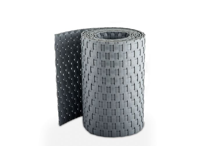 Ratanový stínící pás - světle šedá, 19cm x 2,55m