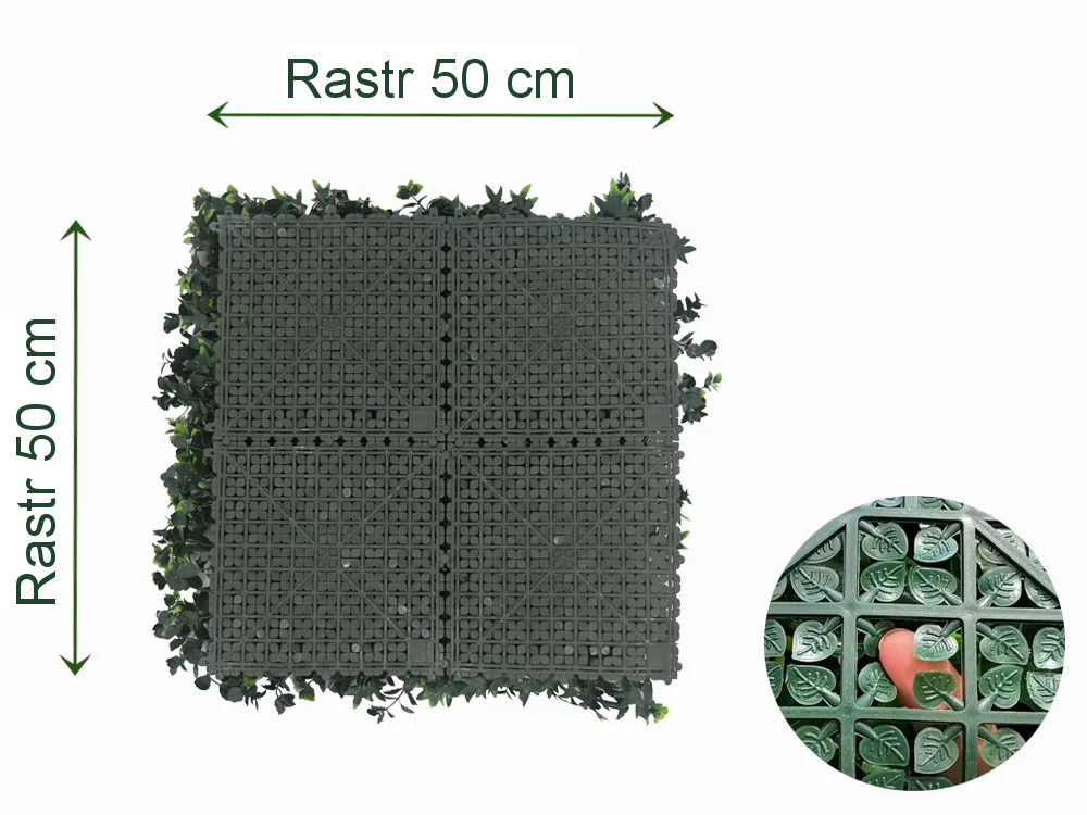 MINI WALL GREEN Hedera, dílec 50 x 50 cm