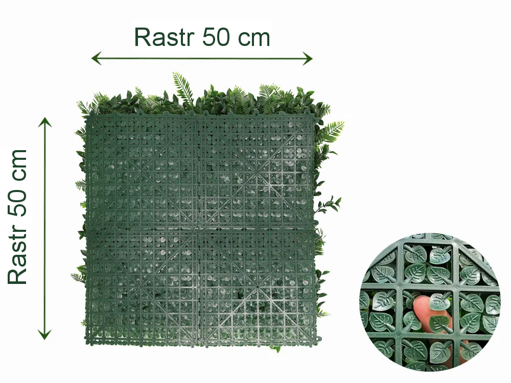 MINI WALL GREEN Fern, dílec 50 x 50 cm