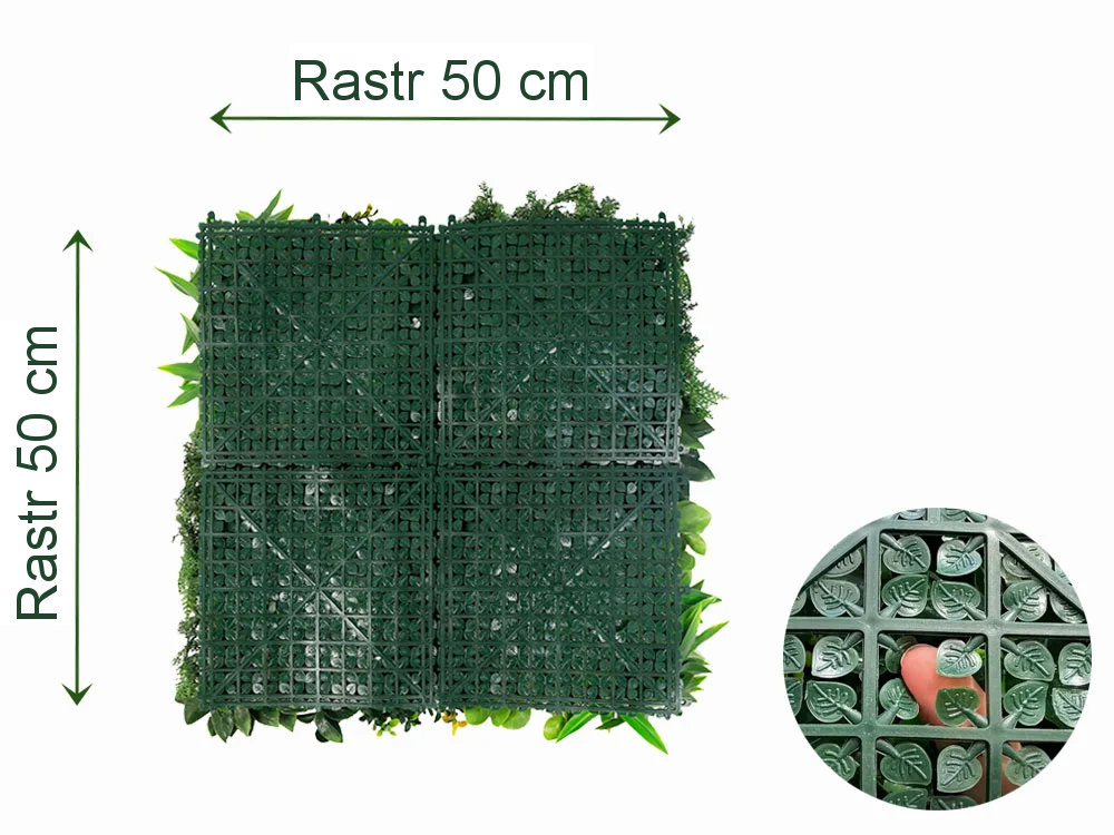 MINI WALL GREEN yellow Fern, dílec 50 x 50 cm