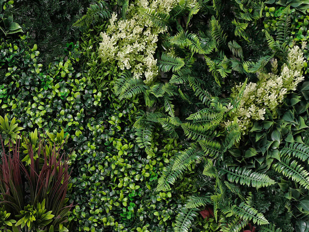 WALL GREEN red magic Jungle, dílec 100 x 100 cm