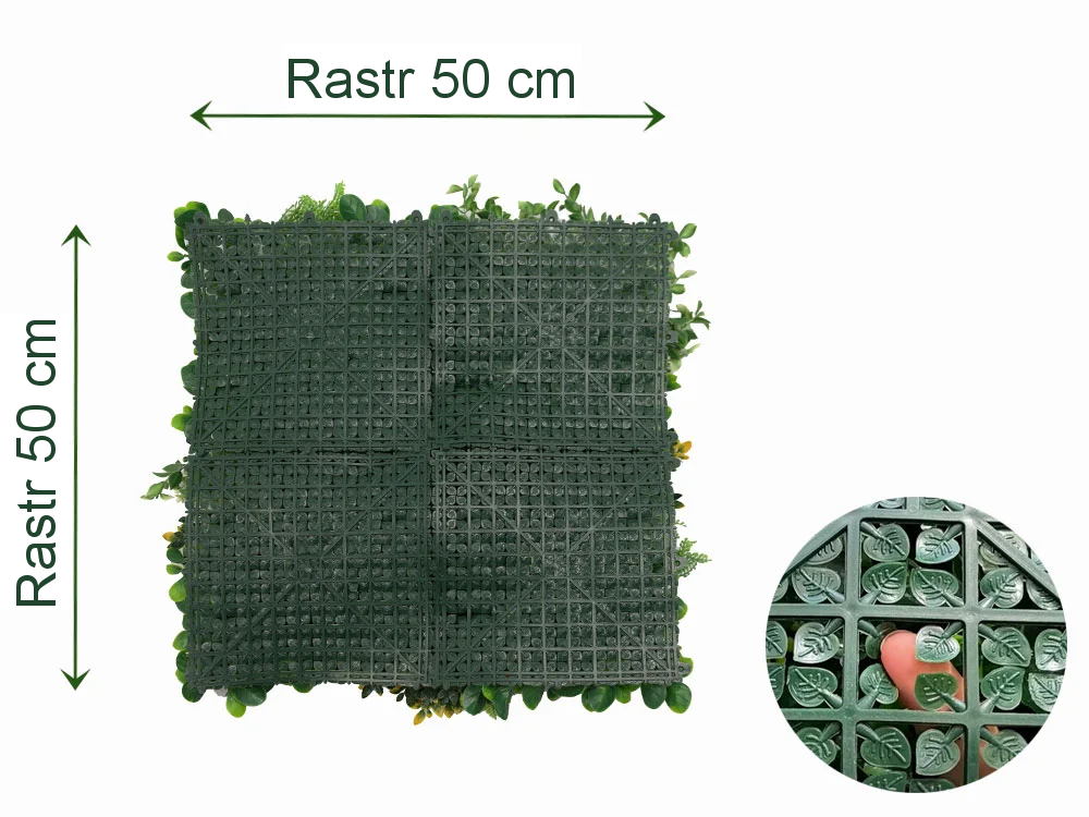 MINI WALL GREEN orange bush, dílec 50 x 50 cm