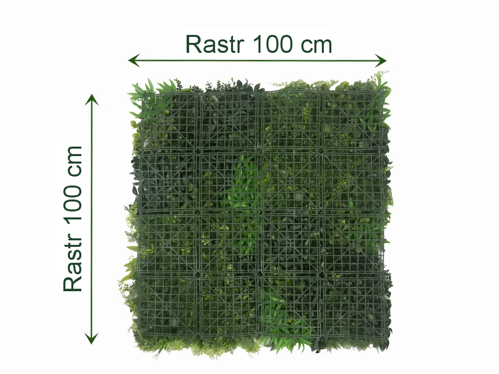 WALL GREEN fern, dílec 100 x 100 cm