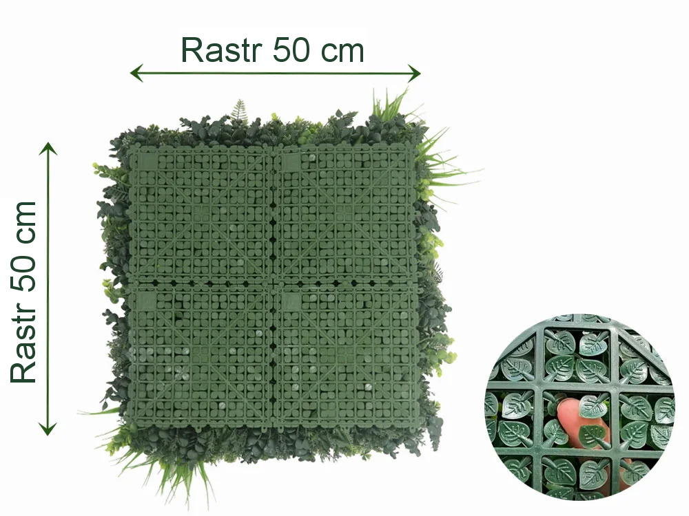 MINI WALL GREEN Dracaena, dílec 50 x 50 cm