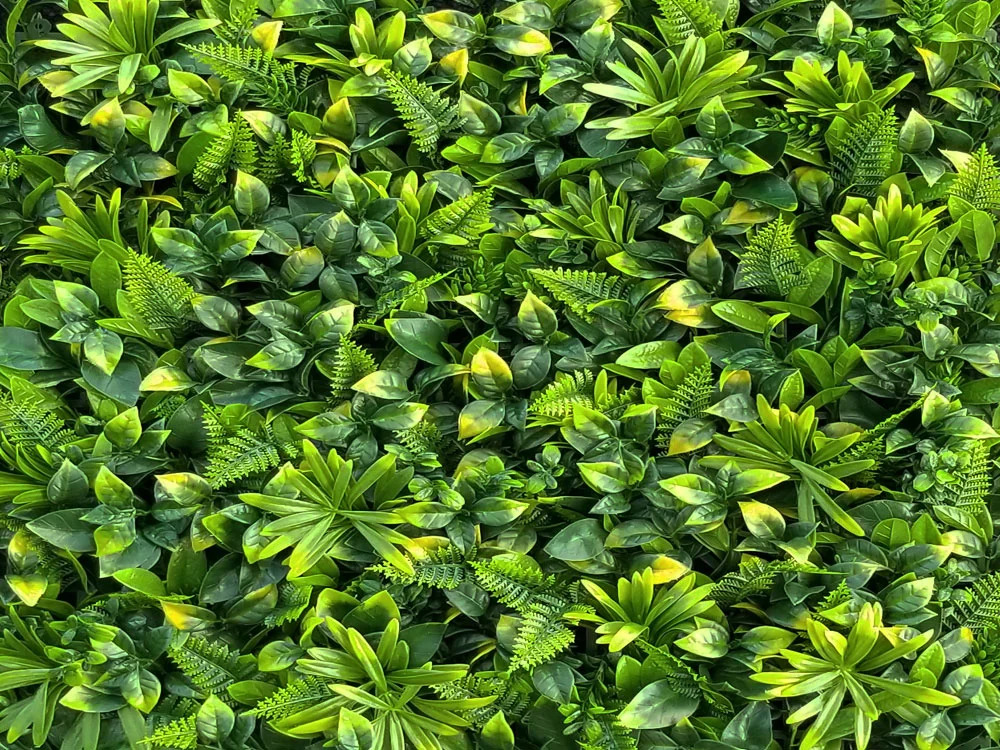 MINI WALL GREEN yellow Fern 2, dílec 50 x 50 cm