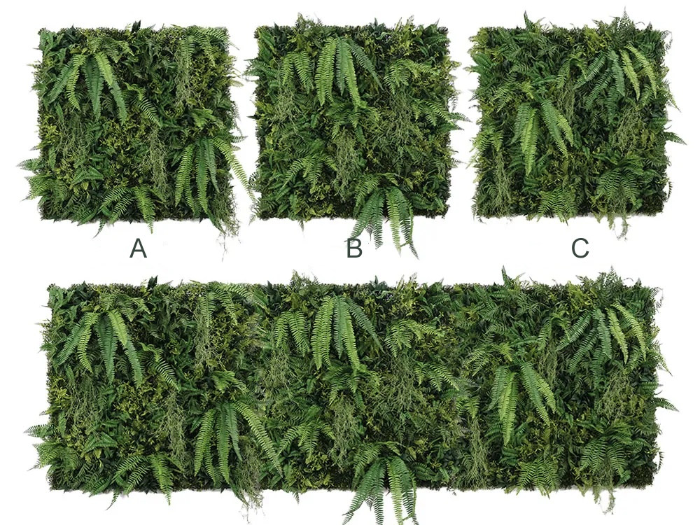 WALL GREEN Boston fern botanica, dílec 100 x 100 cm