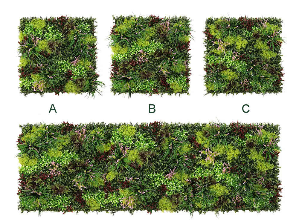 WALL GREEN Heather moss plant, dílec 100 x 100 cm