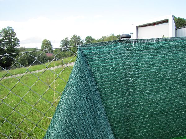 Stínící tkanina 200 g/m2, zelená, výška 1,2m - metráž