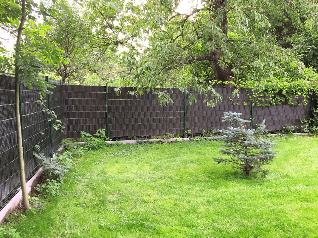 Ratanový stínící pás - tmavě hnědá, 19cm x 2,55m