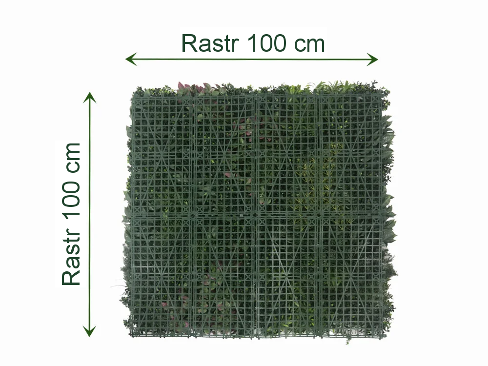 WALL GREEN red magic Jungle, dílec 100 x 100 cm