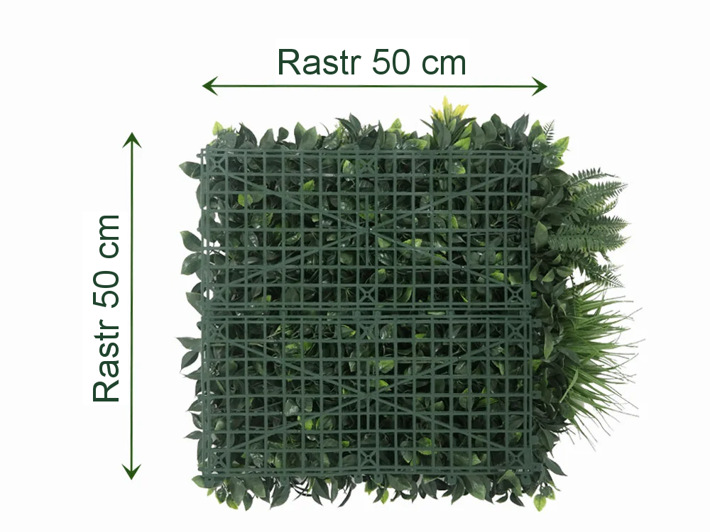 MINI WALL GREEN moss fern, dílec 50 x 50 cm