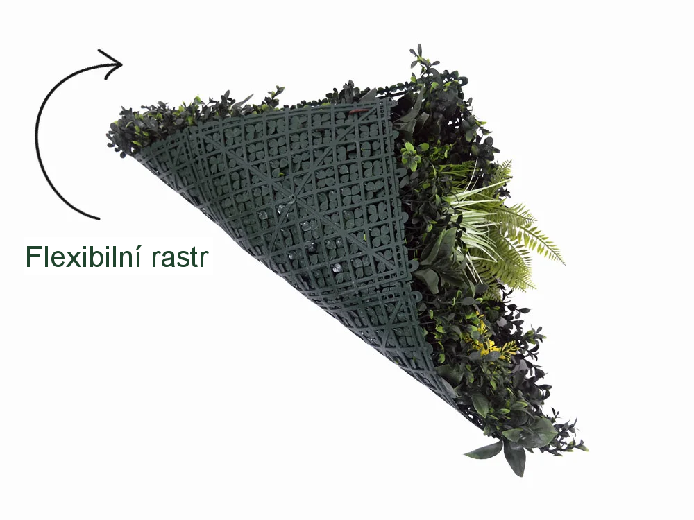 MINI WALL GREEN orchid and fern, dílec 50 x 50 cm