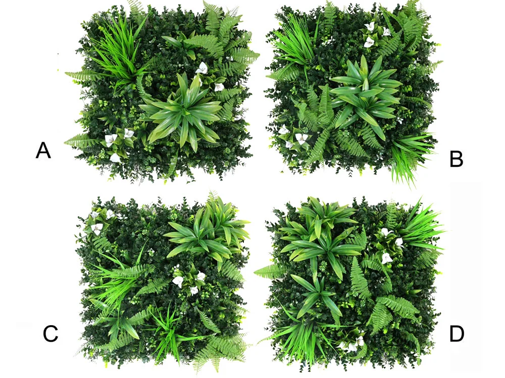 MINI WALL GREEN Dracaena and orchid, dílec 50 x 50 cm