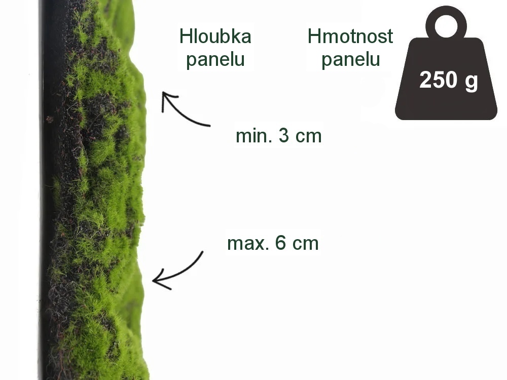 Globe moss green/brown , dílec 50 x 50 cm